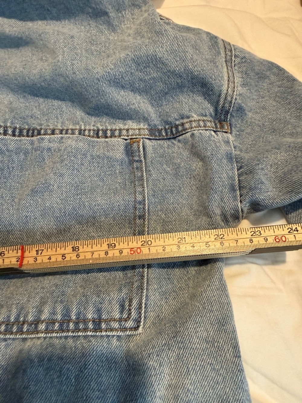 Veveret Aztec Southwestern Boho Button Front Washed Denim Jacket Small - Picture 8 of 9
